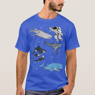 Galay Space Whale Shark Beluga Humpback Ocean Orca T-Shirt