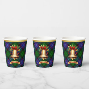 Galbraith Personalised Tartan Christmas Paper Cups