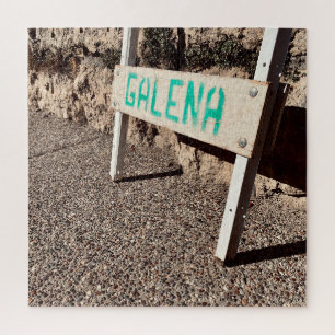 galena sidewalk sign jigsaw puzzle