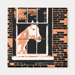 galena window horse magnet