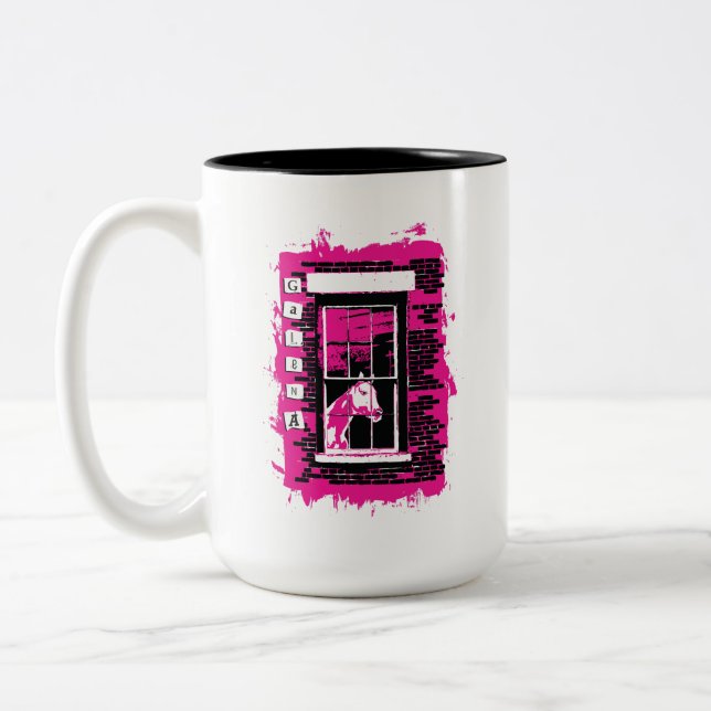 galena window horse Two-Tone coffee mug (Left)