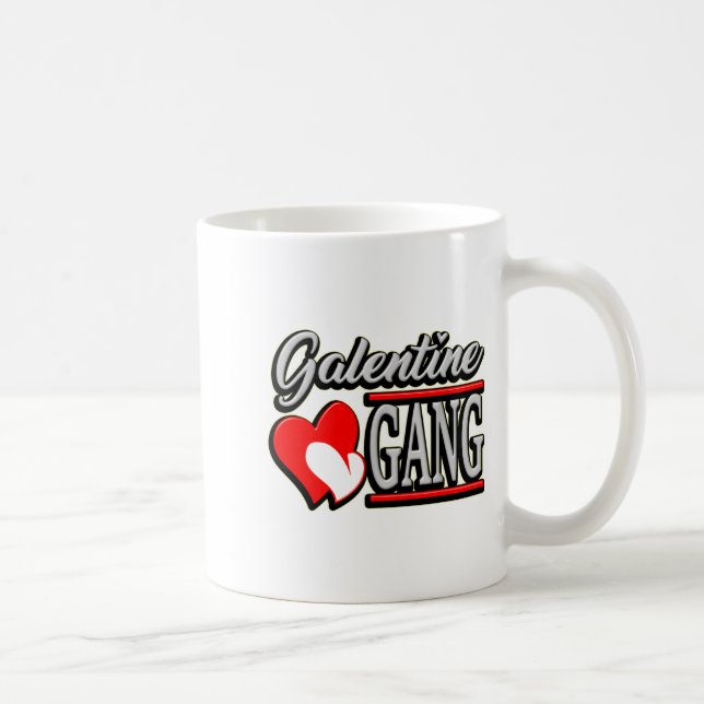 Galentine Gang Funny Valentines Day With The Gir  Coffee Mug (Right)
