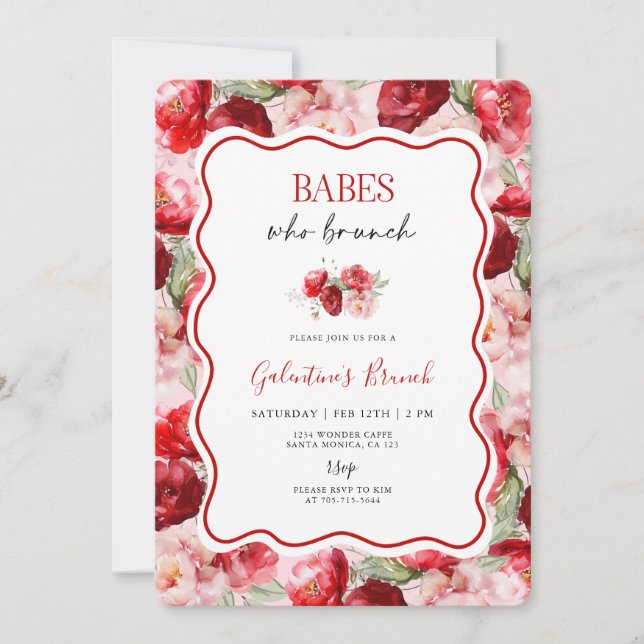 Galentine’s Brunch Invitation (Front)