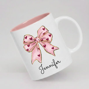 Galentine’s Gift Pink Custom Mug for Best Friends