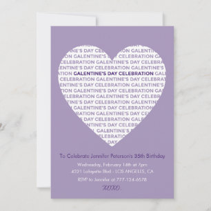 Galentine Valentines invitation xoxo Friends Heart