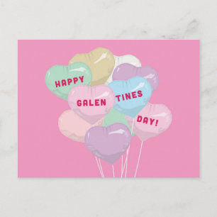 Galentine's Conversation Balloons - XOXO Postcard