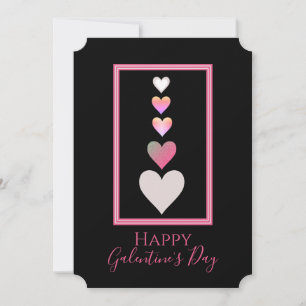 Galentine's Day Best Friend Hearts Holiday Card