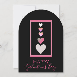 Galentine's Day Best Friend Hearts Holiday Card