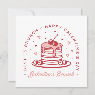 Galentine's Day besties brunch coquette aesthetic Invitation