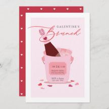 Galentine's Day Bruch Champagne Drink Heart