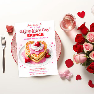 Galentine's Day Brunch Breakfast Invitation