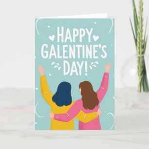 Galentines Day Heart Card