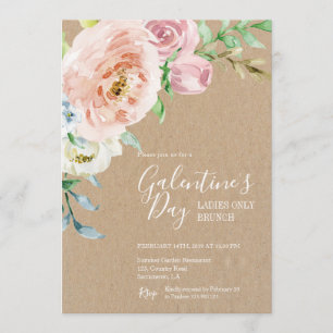 Galentine's Day ladies brunch invitation