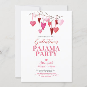 Galentine's Day Pajama Party Invitation