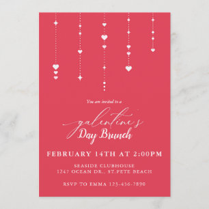 Galentine's Day Party Brunch Invitation