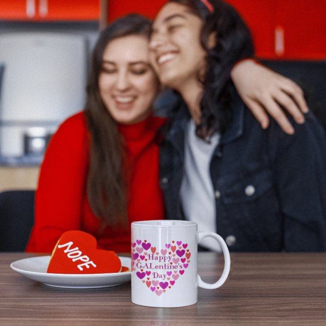 GALentines Day Pink Hearts Mug (Creator Uploaded)