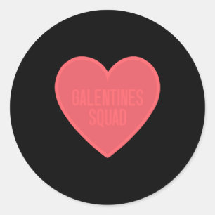 Galentines Day Squad Bff Valentines Day Friendship Classic Round Sticker
