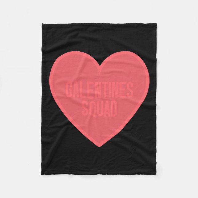 Galentines Day Squad Bff Valentines Day Friendship Fleece Blanket (Front)