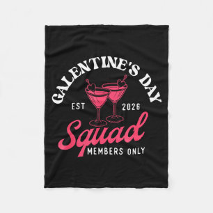 Galentine's Day Squad - Galentine's Day Gals Siste Fleece Blanket