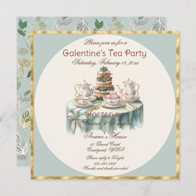 Galentine's Day Tea Party (Front/Back)