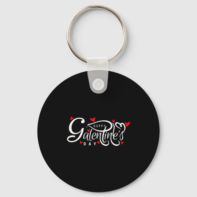 Galentines Day Valentines Day Female Friendship Ga Key Ring (Front)
