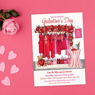Galentine's Day Valentine's Day Party Invitation