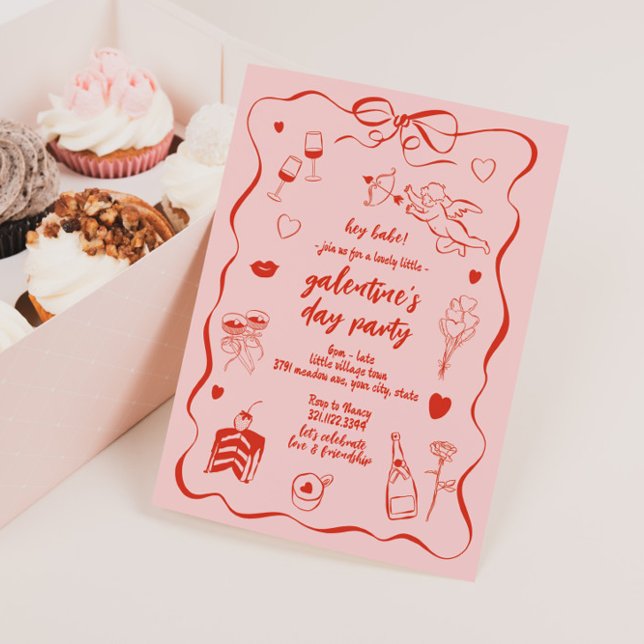 Galentine's Day Valentine's Themed Invitation (Creator Uploaded)