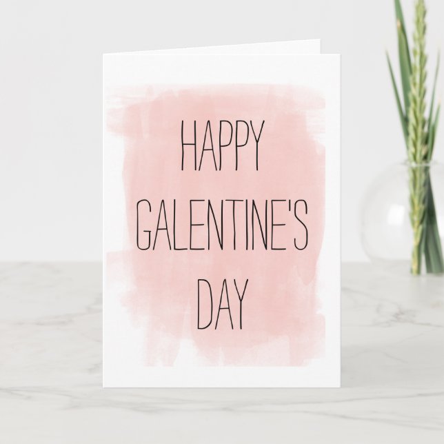 Galentine's Day Watercolor Card (Front)