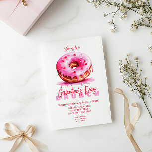 Galentine's Day Watercolor Doughnuts Invitation