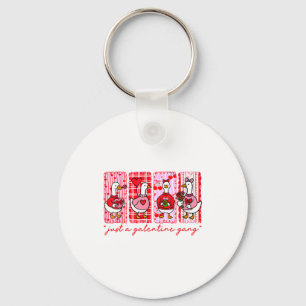 Galentines Day Women Galentines Gang Goose Valenti Key Ring