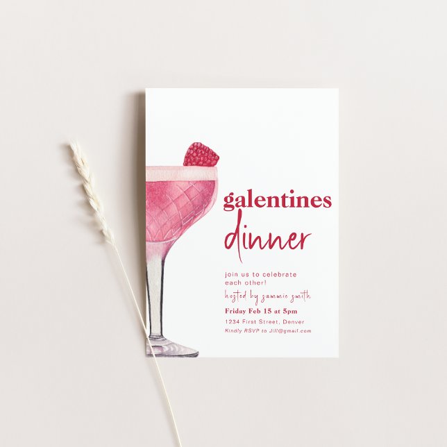 Galentines Dinner Valentine Girls Night Invite (Creator Uploaded)
