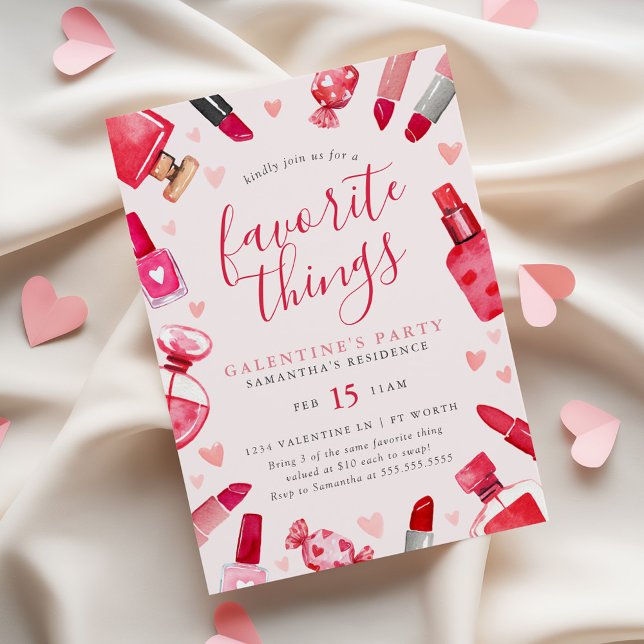 Galentine's Favorite Things Party Invitation (Creator Uploaded)
