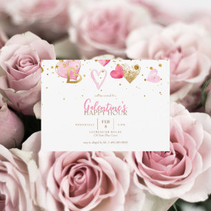Galentine's Happy Hour  Invitation