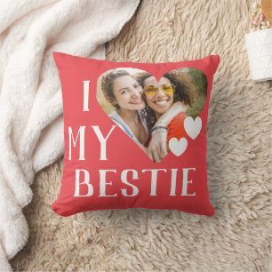 Galentines I Love My Bestie Personalised Photo Cushion