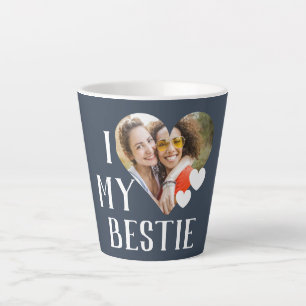 Galentines I Love My Bestie Personalised Photo Latte Mug