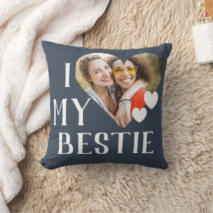 Galentines I Love My Bestie Personalized Photo Cushion