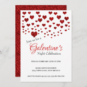 Galentine's Night Celebration Party Invitation