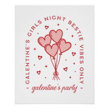 Galentine's party valentines bestie coquette