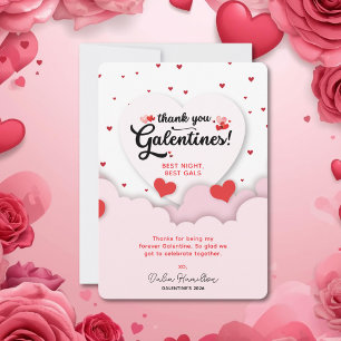Galentine's thank you card