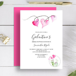 Galentines Themed Bridal Shower Invitation