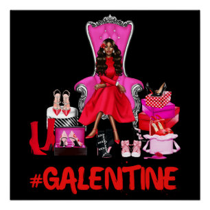Galentines Valentines Woman Women Galentine Love Poster