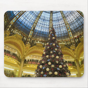 Galeries La Fayette at Christmas, Paris, France Mouse Pad