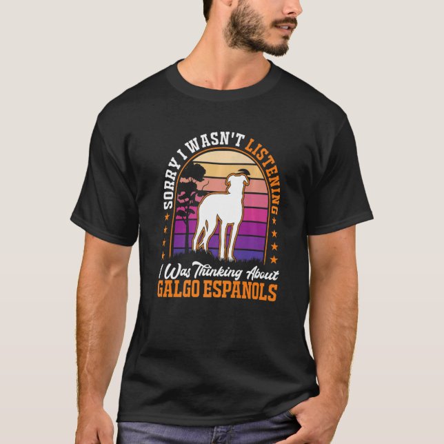 Galgo Espanol Spanish Greyhound Galgo Premium T-Shirt (Front)