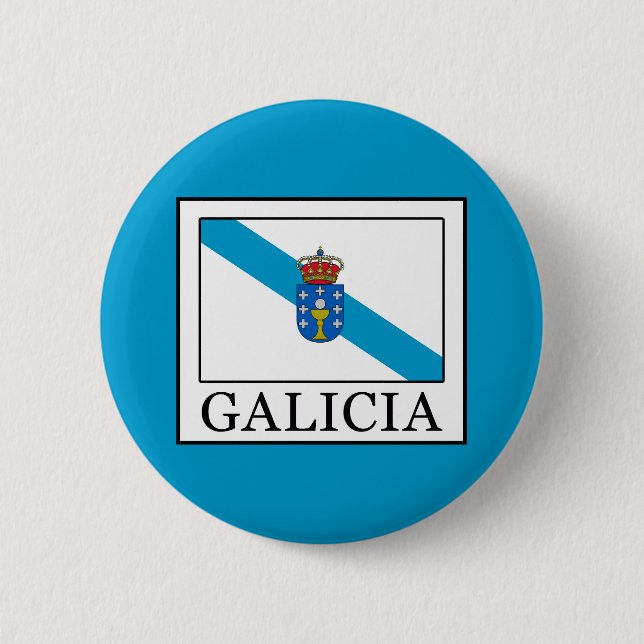 Galicia 6 Cm Round Badge (Front)