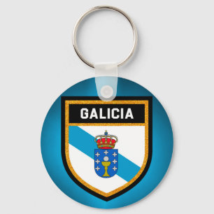 Galicia Flag Key Ring