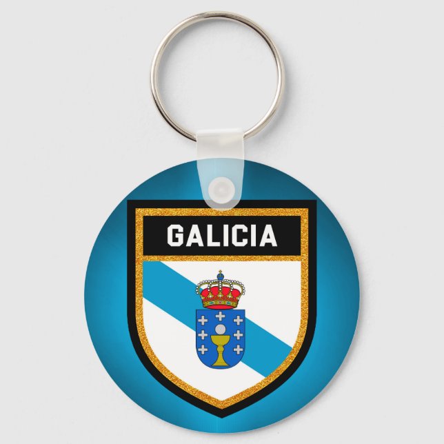Galicia Flag Key Ring (Front)