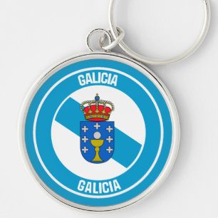 Galicia Round Emblem Key Ring