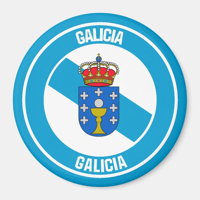 Galicia Round Emblem Magnet (Front)