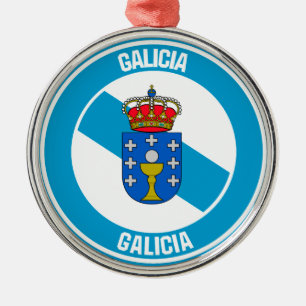 Galicia Round Emblem Metal Ornament