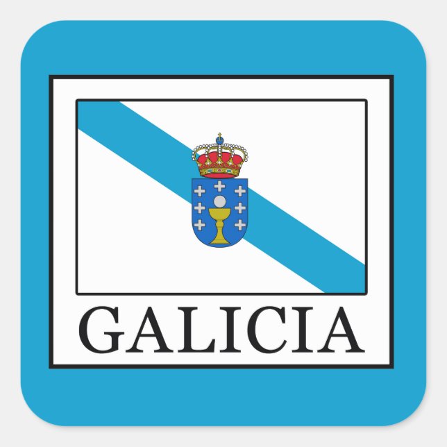 Galicia Square Sticker (Front)